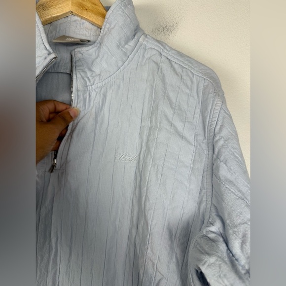 Kith Blue Textured Hunter 1/4 Zip Sweater Women’s Sz M - Picture 6 of 8